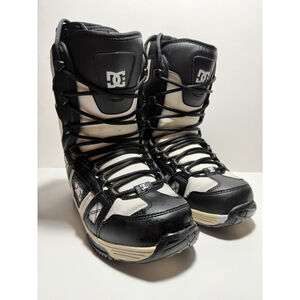 DC Shoes Snow Boots 2009 Phase 9 Mens Size 8 White & Black - 301920